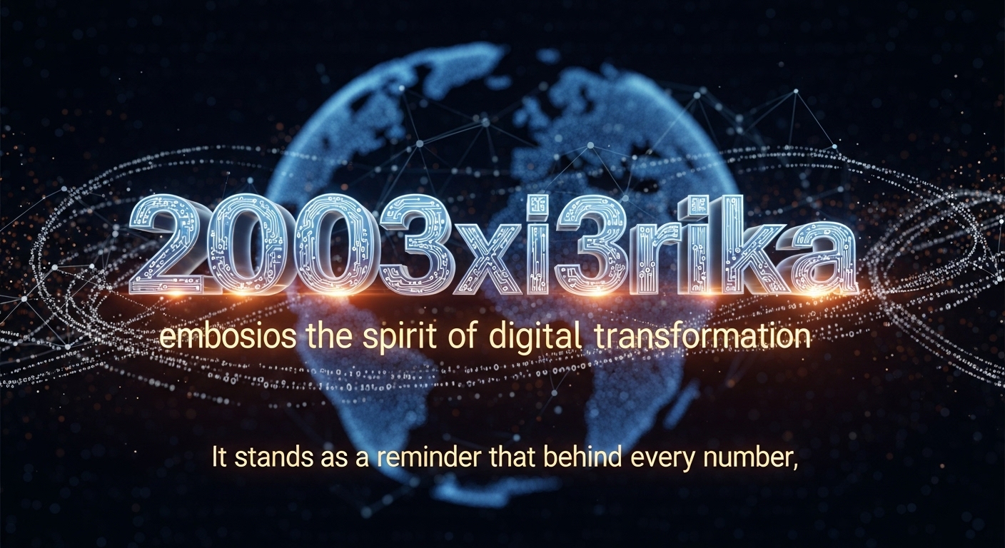 Decoding 2003xi3rika: The Hidden Symbol of Digital Transformation